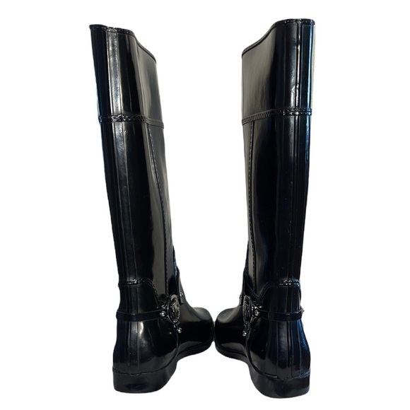 Michael Kors Black Fulton Rain boots size 8 EUC - Picture 6 of 10